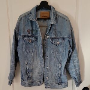 American Eagle X Keith Haring Denim Jacket Size Small Preowned